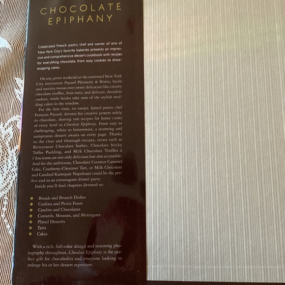 CHOCOLATE EPIPHANY HARDCOVER COOKBOOK by Francois Payard - Picture 2 of 14